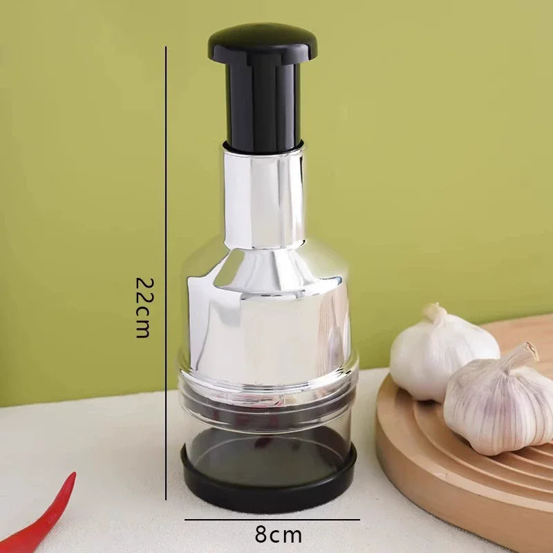 Garlic Chopper Hand Press – Multi-Function Manual Food Cutter