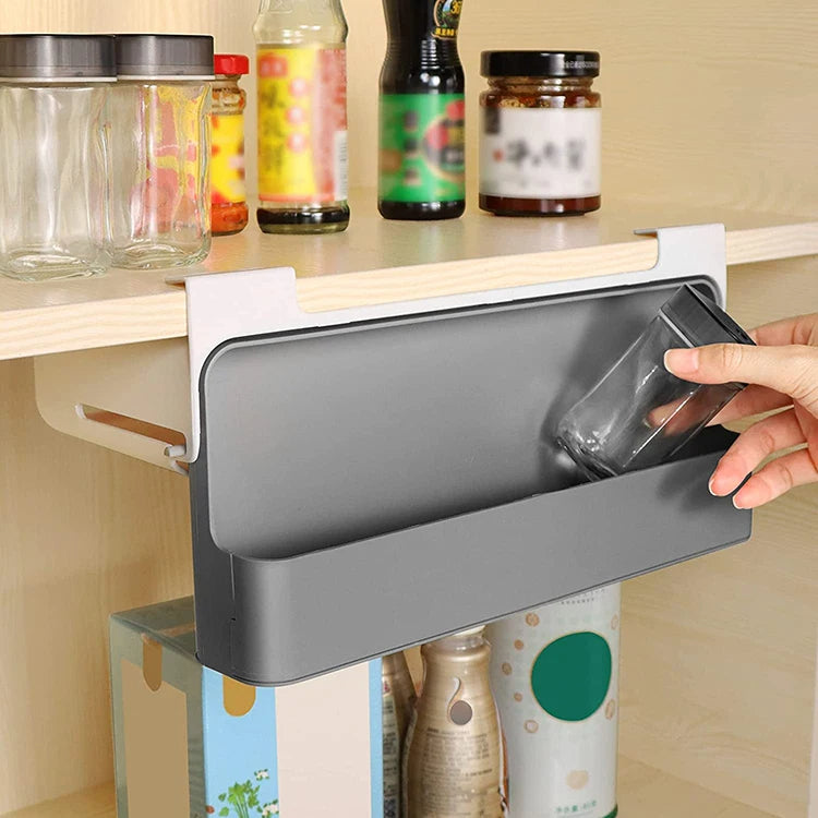 Under-Shelf Spice Organizer – Kitchen Seasoning Bottle Drawer Rack