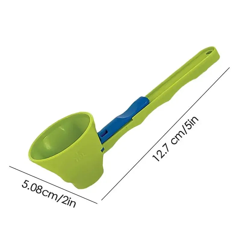 No-Spill Sliding Scoop Funnel™