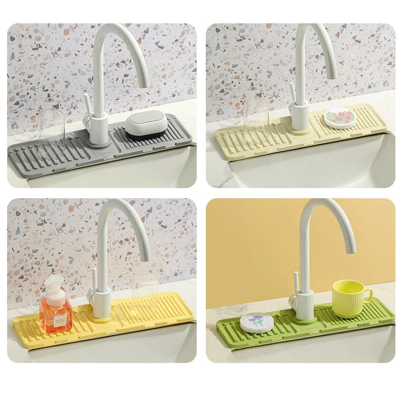 Silicone Faucet Mat – Waterproof Sink Splash Guard