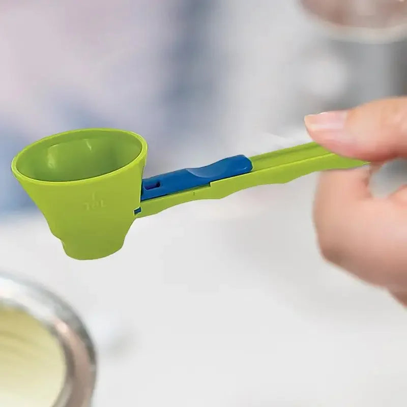 No-Spill Sliding Scoop Funnel™