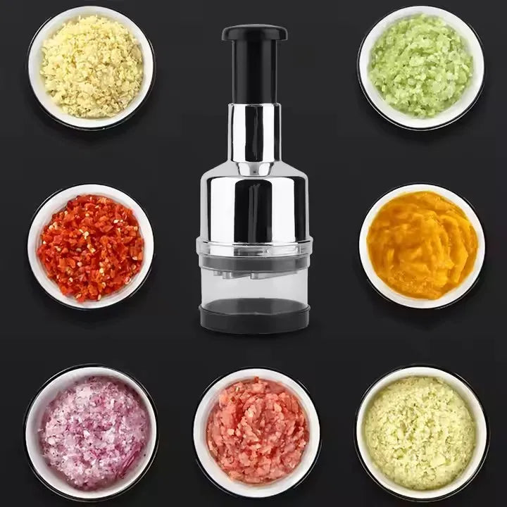 Garlic Chopper Hand Press – Multi-Function Manual Food Cutter