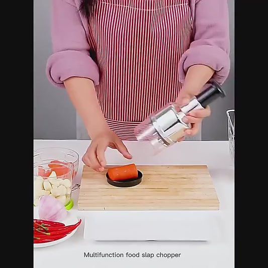 Garlic Chopper Hand Press – Multi-Function Manual Food Cutter